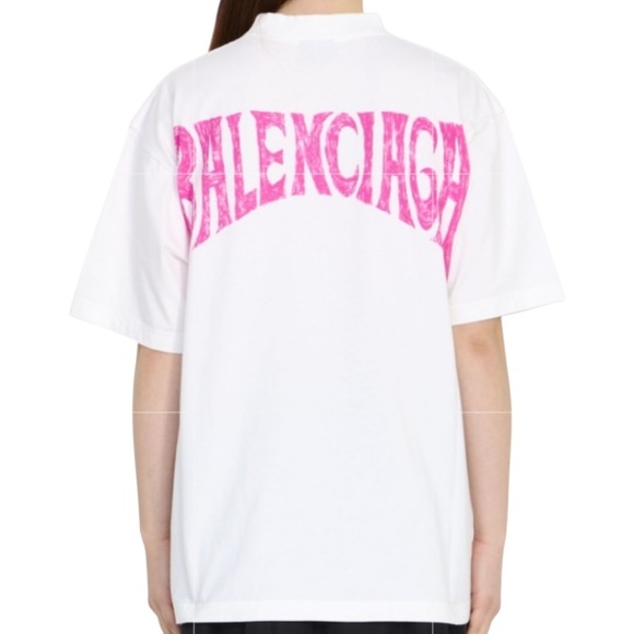 BALENCIAGA unisex Hand Drawn Vintage Jersey T-Shirt - Picture 1 of 16